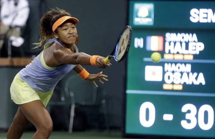 tennisster osaka slaat halep naar huis