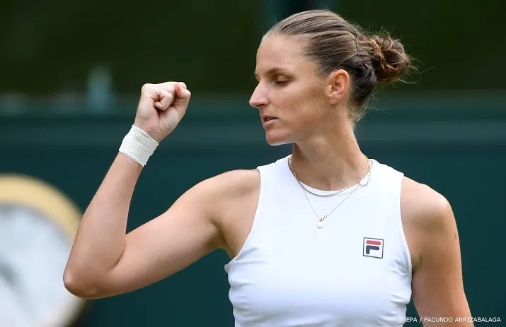tennisster pliskova in finale op wimbledon