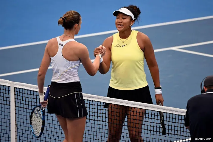 tennisster pliskova schakelt osaka uit in brisbane
