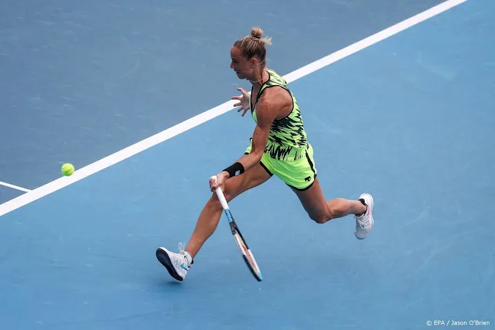tennisster rus komt na goede start net tekort op australian open
