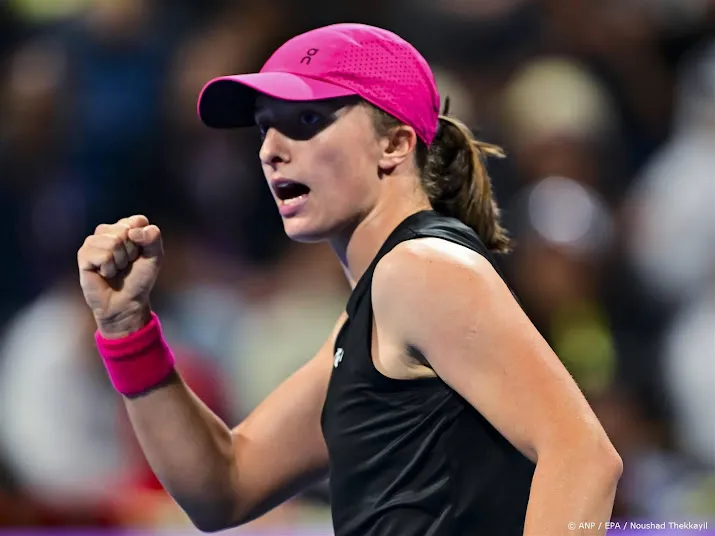 tennisster swiatek wint toernooi van doha voor derde keer op rij