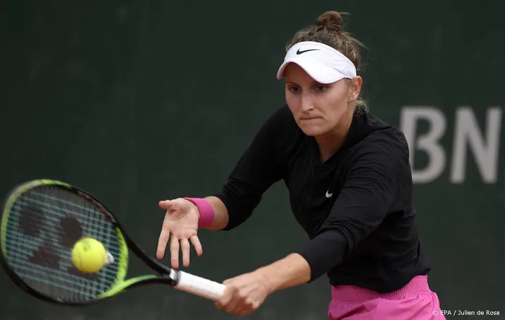 tennisster vondrousova na finale in 2019 nu in eerste ronde exit
