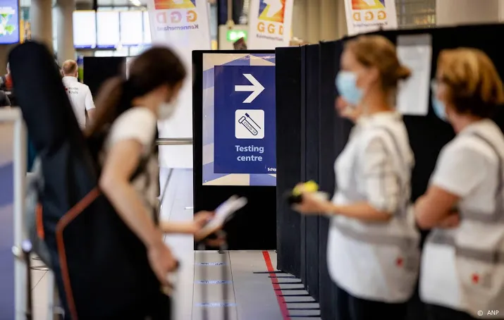 teststraat schiphol dicht vanwege schaarste testcapaciteit