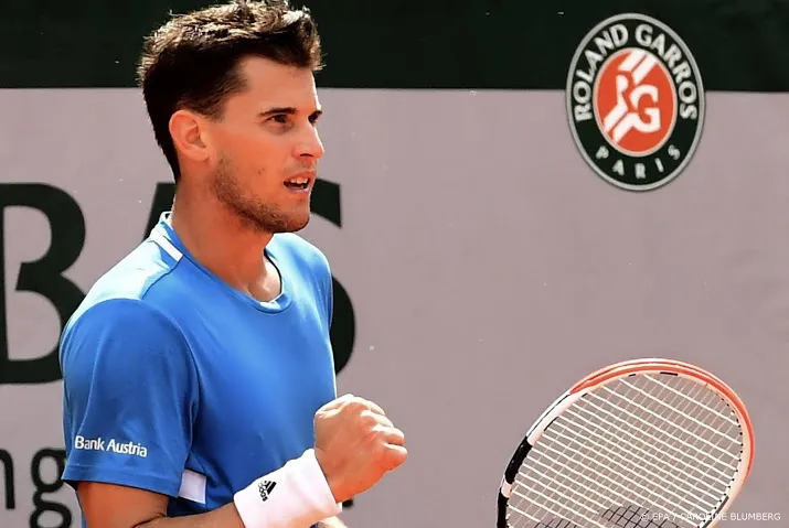 thiem simpel door naar halve finale
