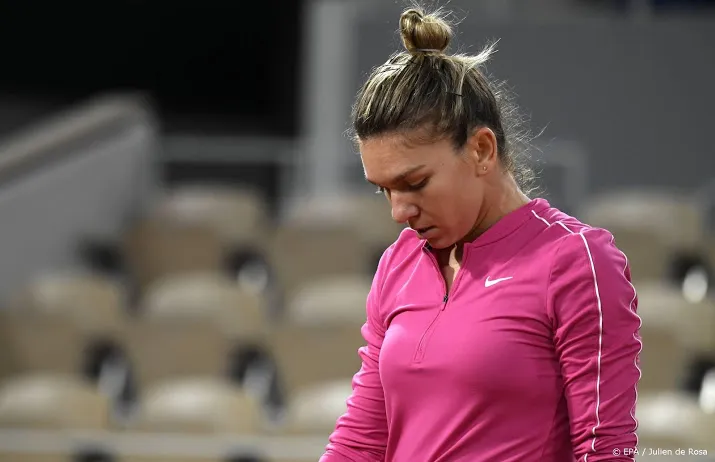 topfavoriete halep uitgeschakeld in vierde ronde roland garros