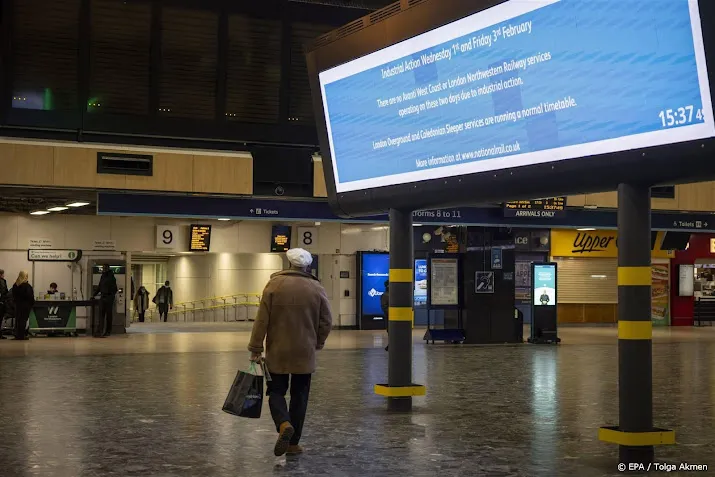 treinmachinisten verenigd koninkrijk staken veel uitval verwacht