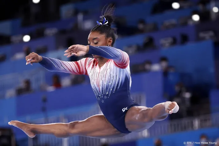 turnster biles neemt afscheid van spelen met bronzen medaille