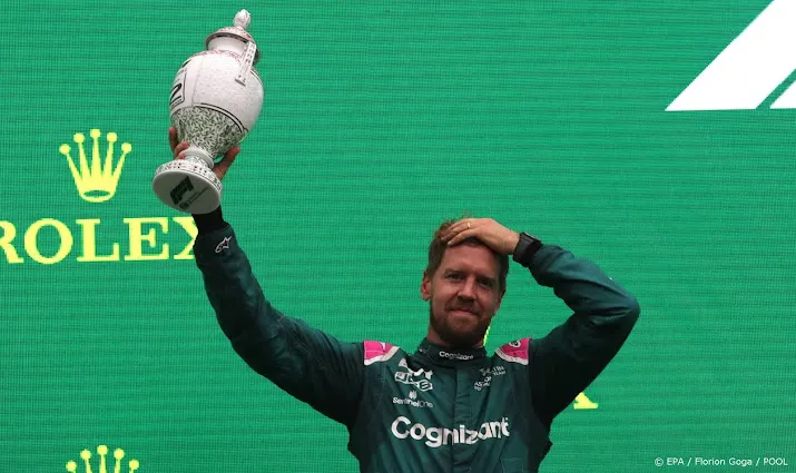 tweede plaats vettel in gevaar door te lege tank
