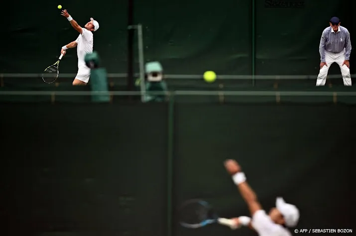 van de zandschulp en rojer uitgeschakeld in dubbel op wimbledon