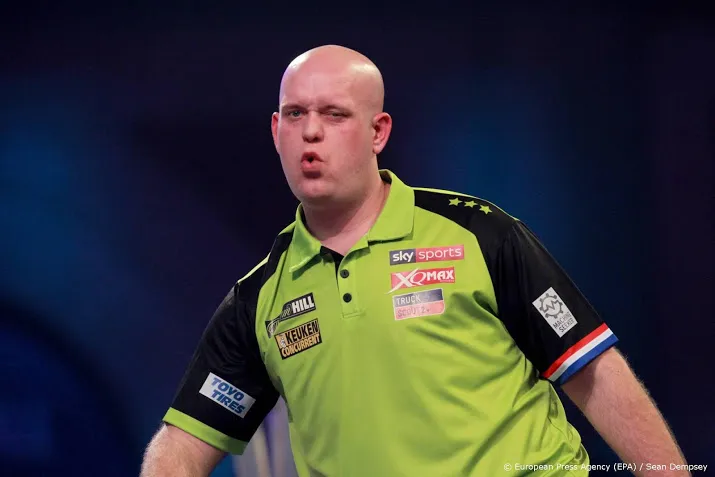 van gerwen tegen evans in derde ronde van wk darts