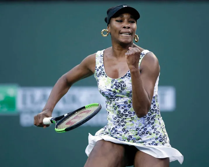 venus williams bij laatste vier indian wells
