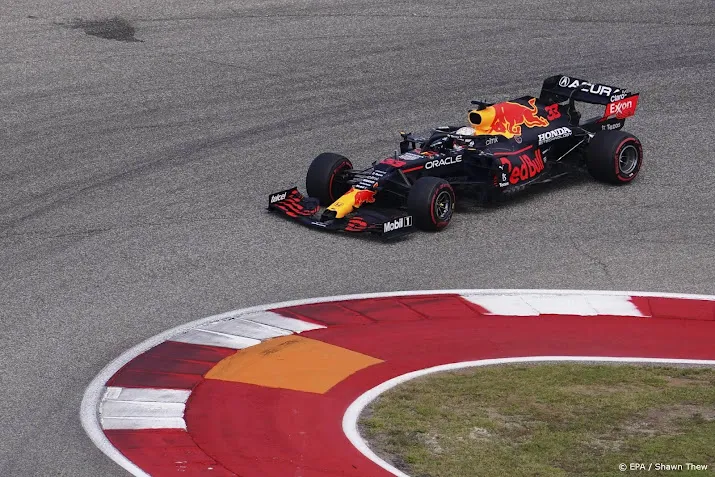 verstappen pakt poleposition in grote prijs van amerika