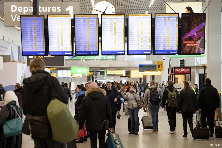 vertraging op schiphol door storm dudley