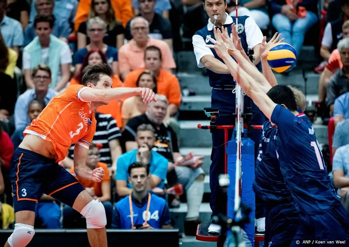 volleyballers in vijf sets langs zuid korea