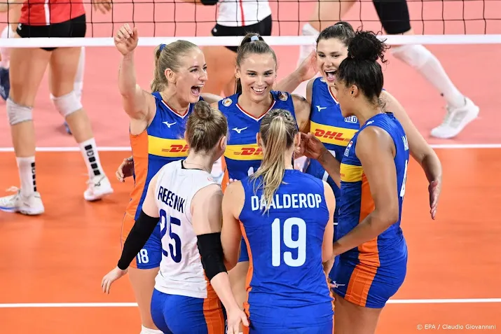 volleybalsters bereiken kwartfinale ek na 3 0 zege op zwitserland