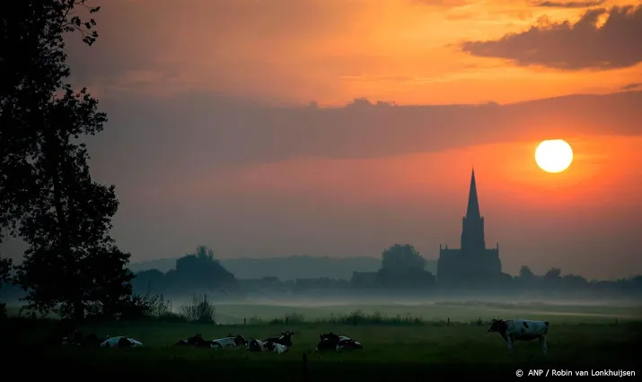 vorst aan de grond in oosten van het land