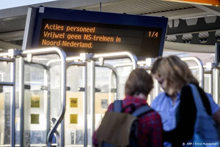 vrijwel geen treinverkeer in zuid holland door staking
