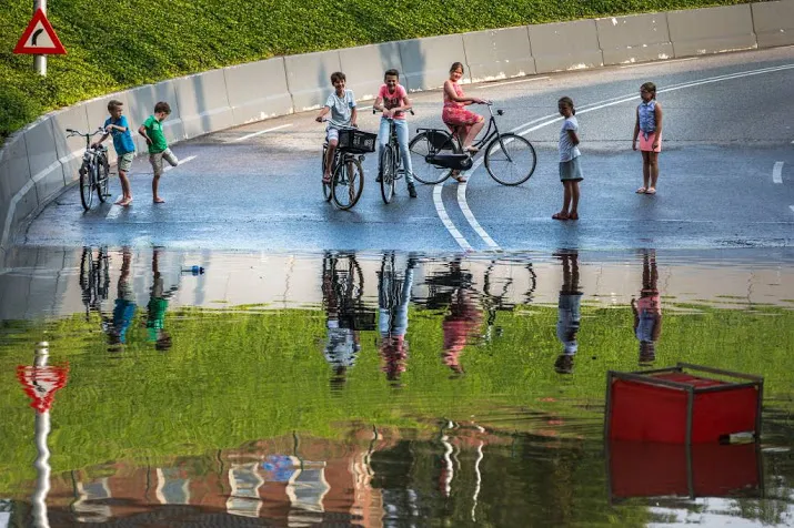 wateroverlast verwacht door plensbuien
