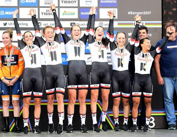 wielrensters sunweb de sterkste in madrid