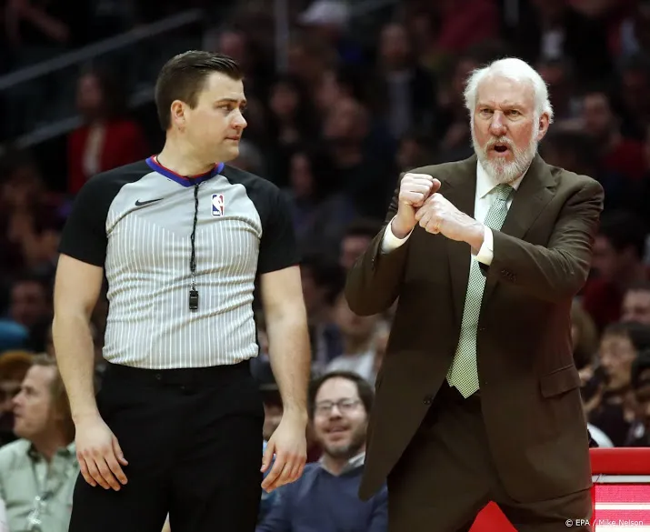 zege nummer 1221 voor coach popovich