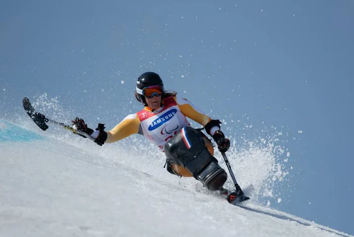 zilver zitskiester van impelen op reuzenslalom