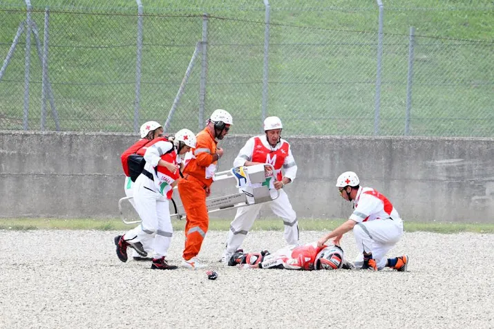 zware crash en snelheidsrecord op mugello