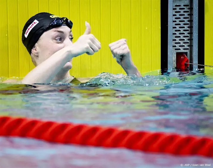zwemster steenbergen voldoet aan olympische limiet op de 100 vrij