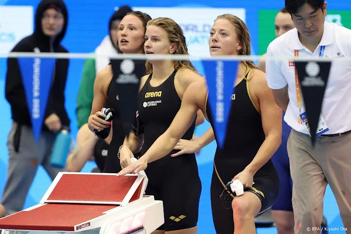 zwemsters bij wk zevende op de 4100 meter wissel