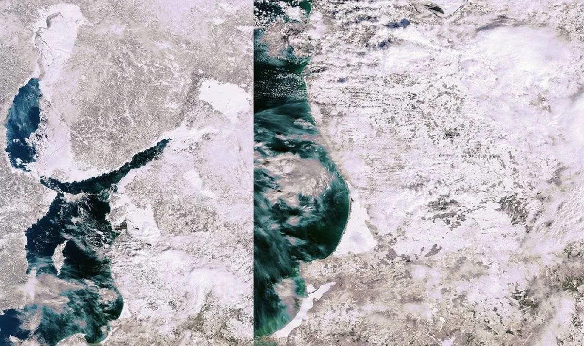 Baltijos jūra žiemos metu / ESA / ENVISAT / DELFI nuotr.