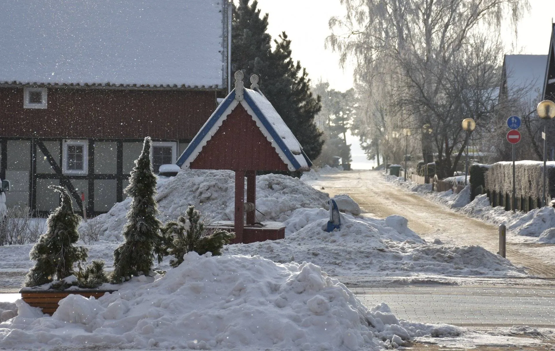 Sniegas, žiema, Nida
