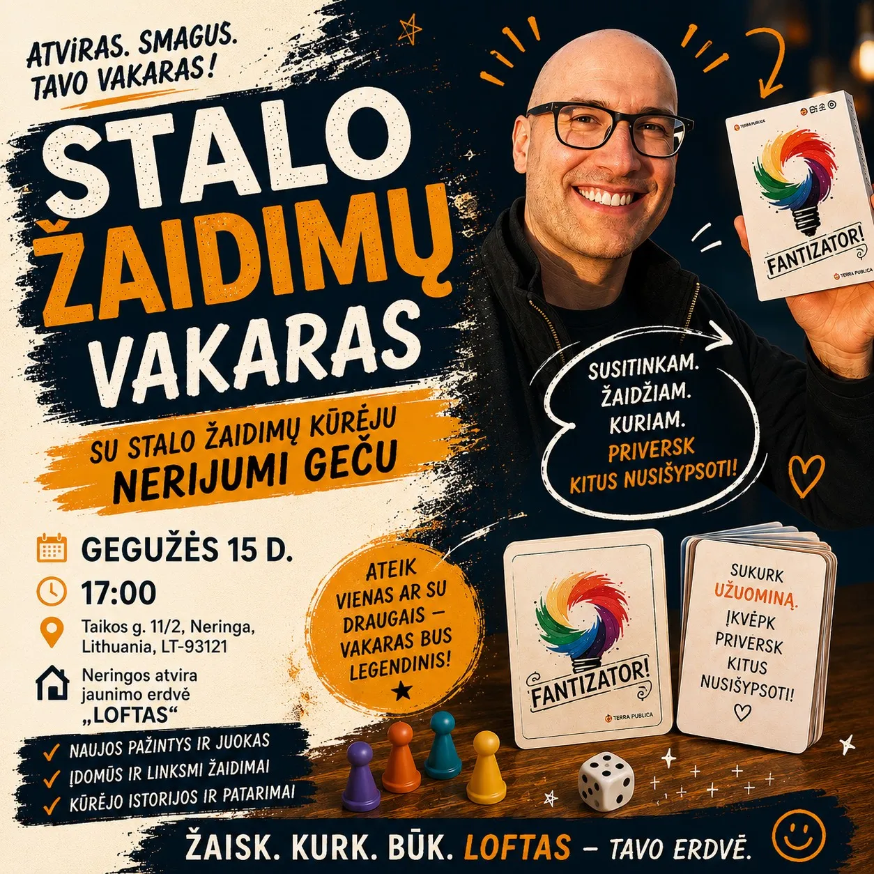 STALO ŽAIDIMŲ VAKARAS „LOFTE“