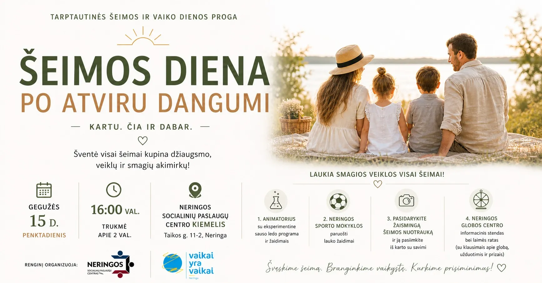 Šeimos diena po atviru dangumi