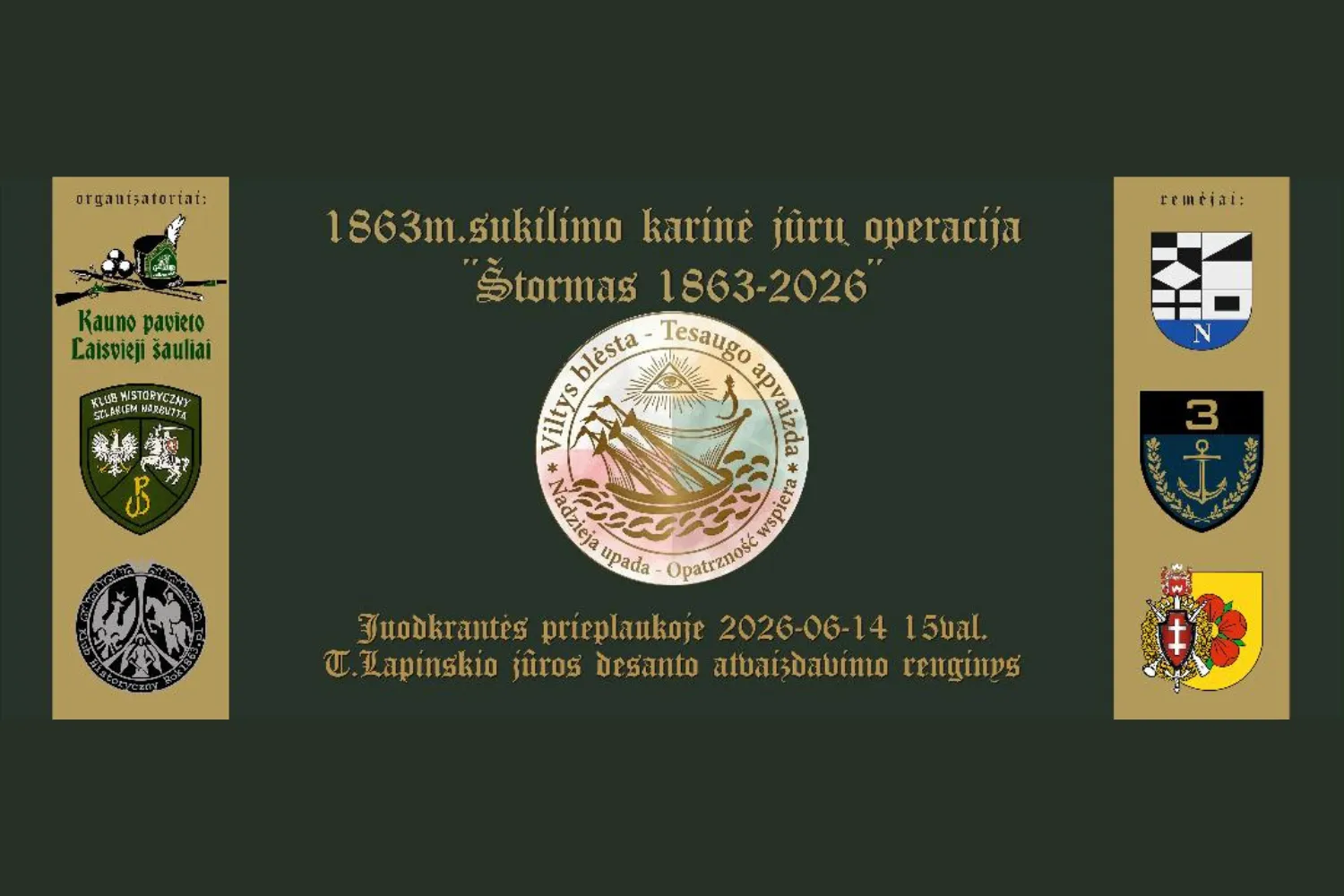 T. Lapinskio jūros desanto atvaizdavimo renginys
