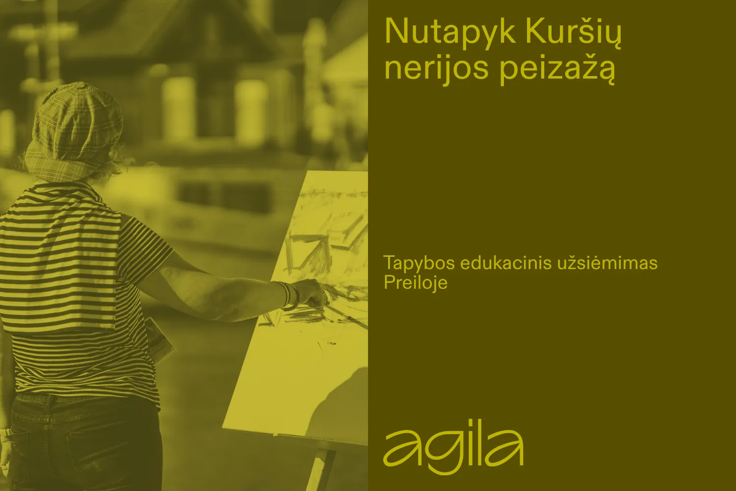 Tapybos edukacinis užsiėmimas „Nutapyk Kuršių nerijos peizažą“