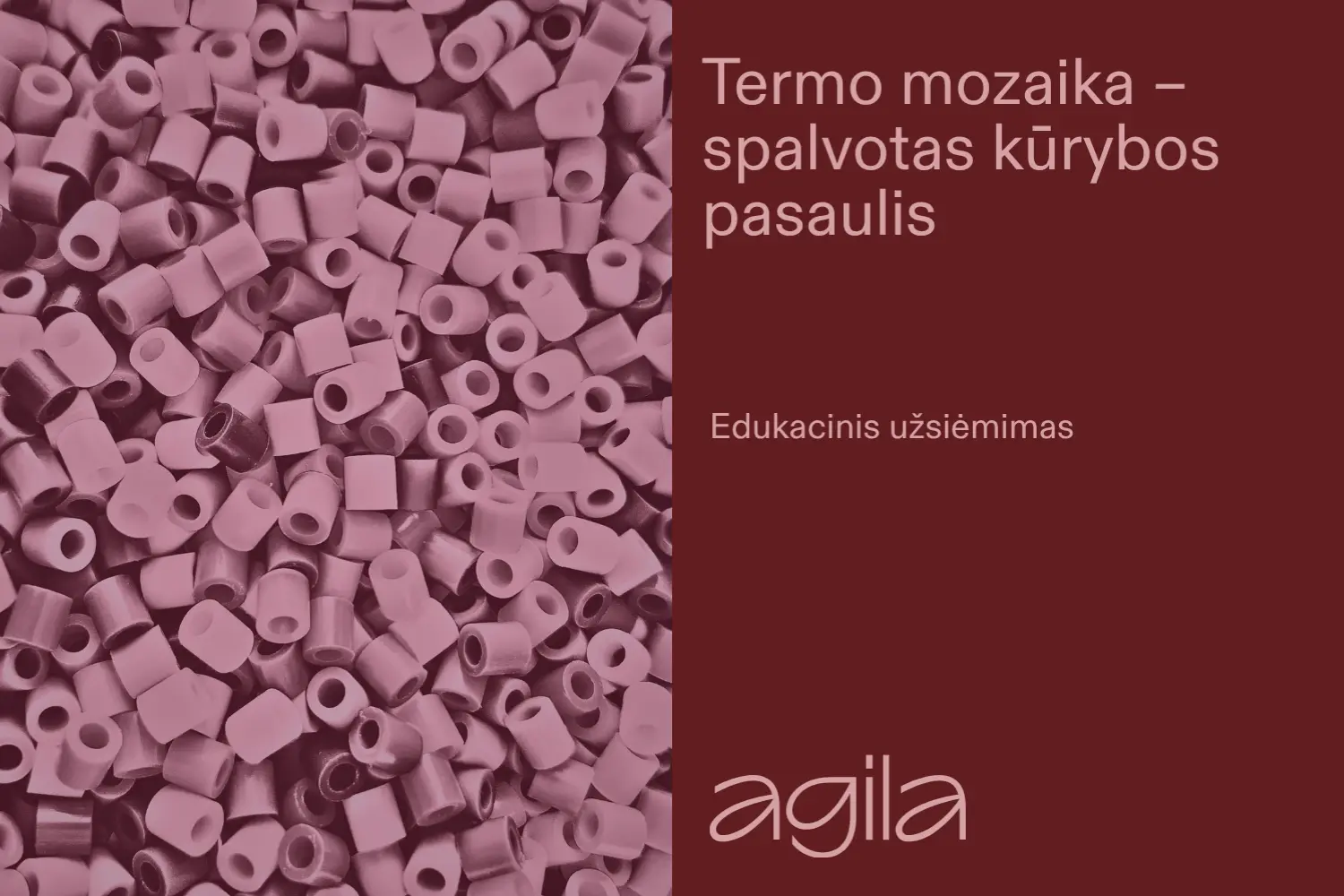 Edukacinis užsiėmimas „Termo mozaika – spalvotas kūrybos pasaulis“