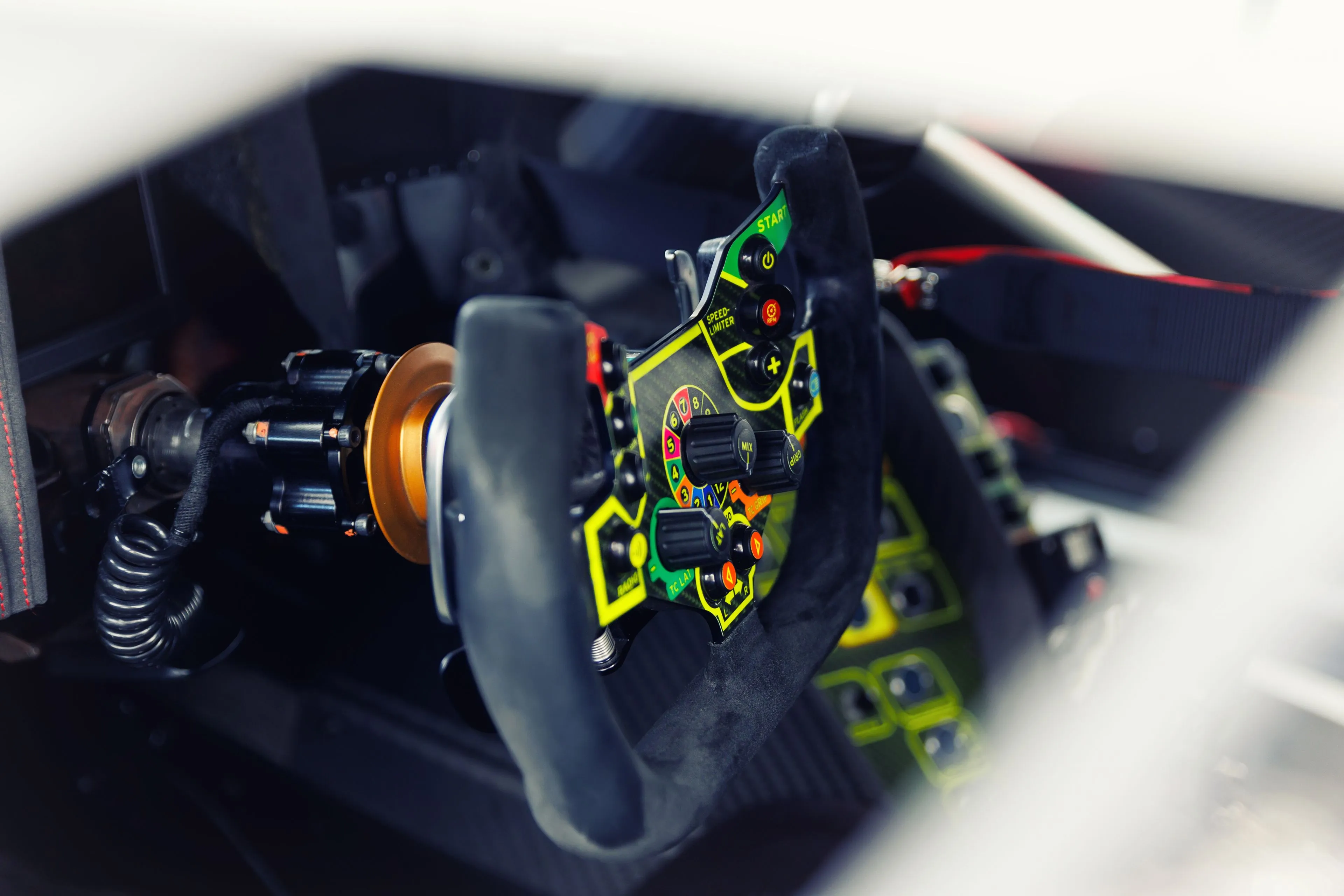 detailed view of a high tech racing car steering w 2024 05 06 16 47 13 utc