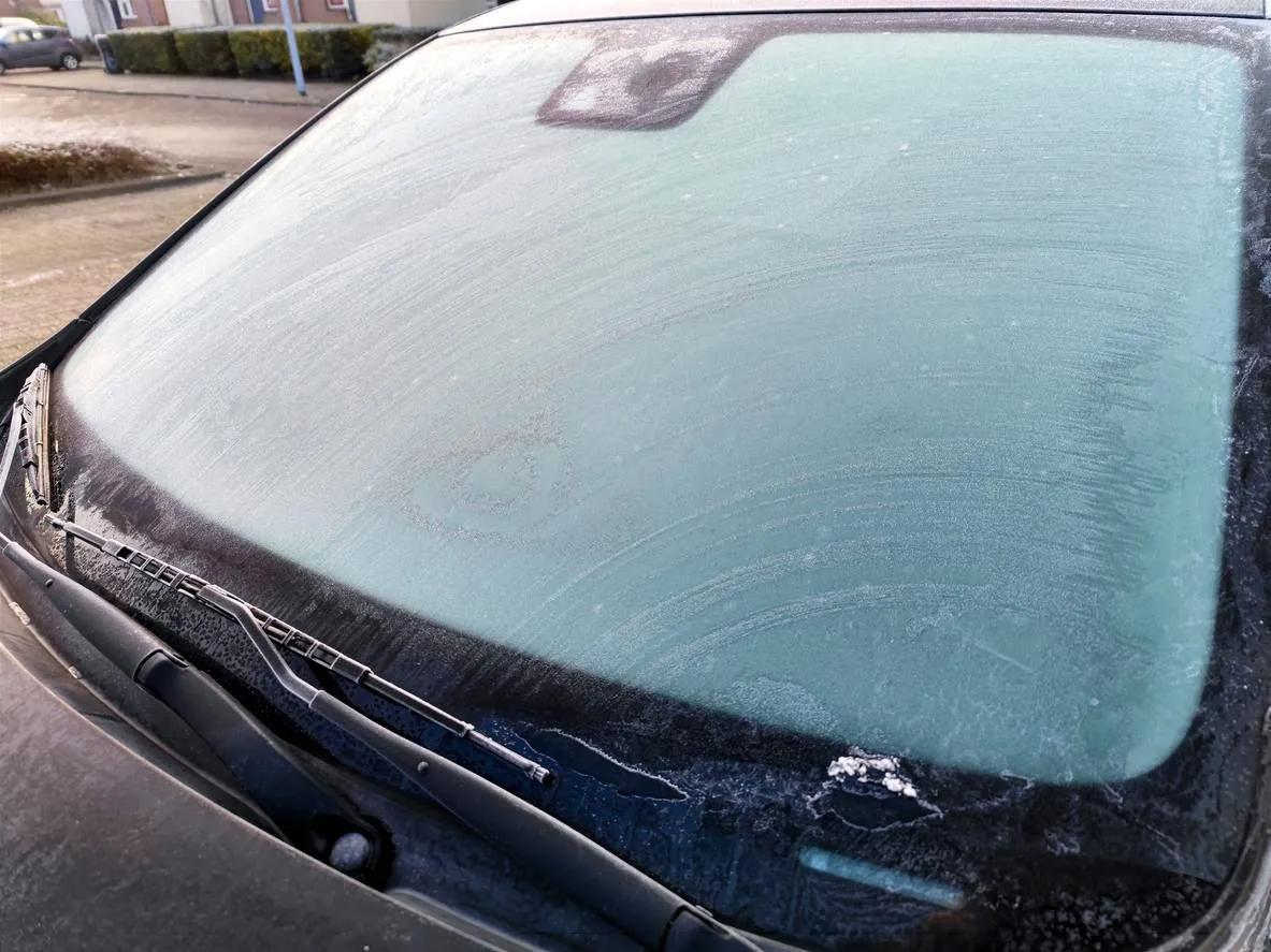 Bevroren autoruit