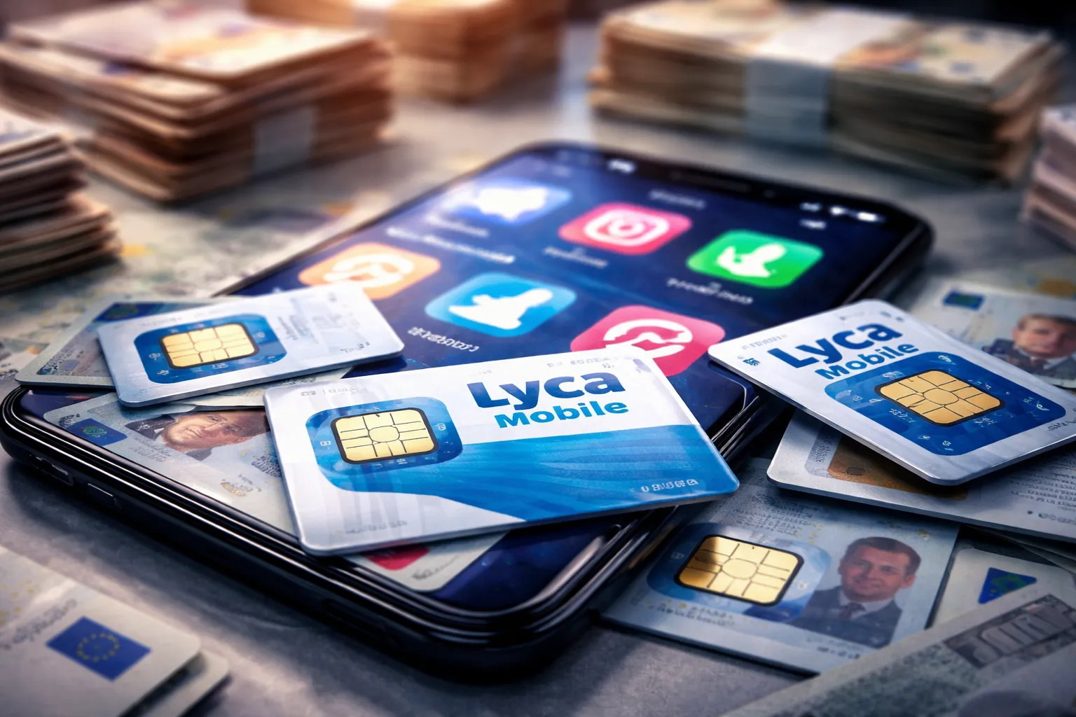 Lyca Mobile SIM kaarten en euro's