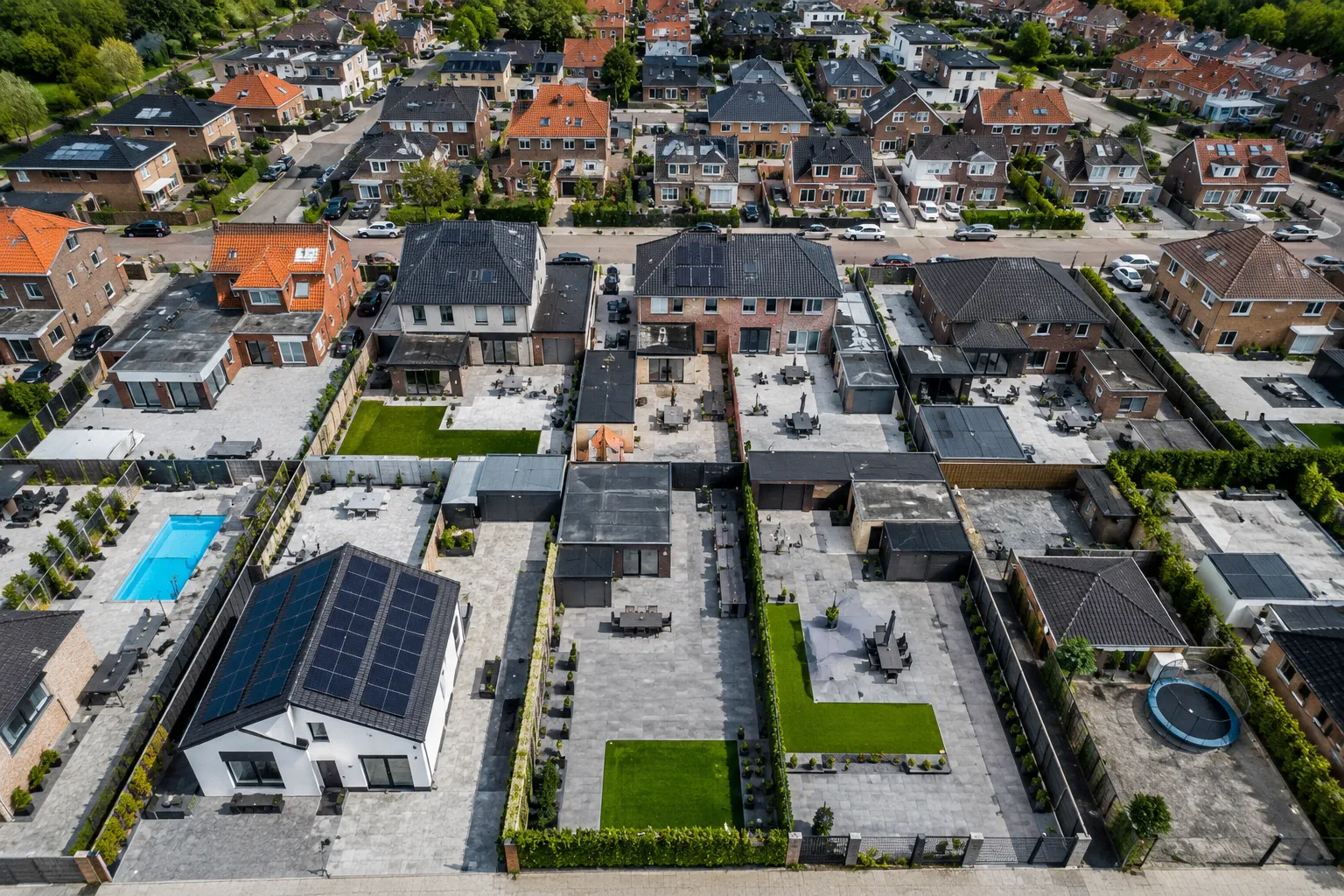 dorpen, verharding, beton