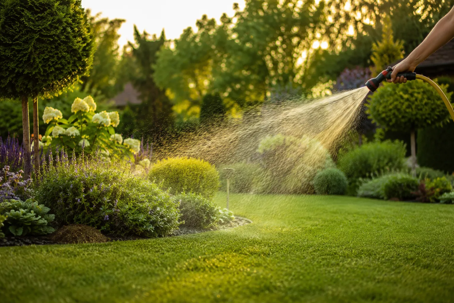tuin sproeien droogte