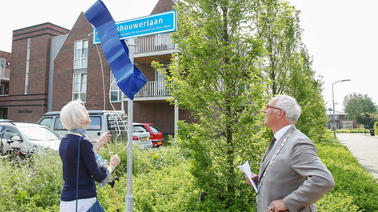 2016 06 03 mevrouw feringa onthult het straatnaambord mosnhouwerlaan 1