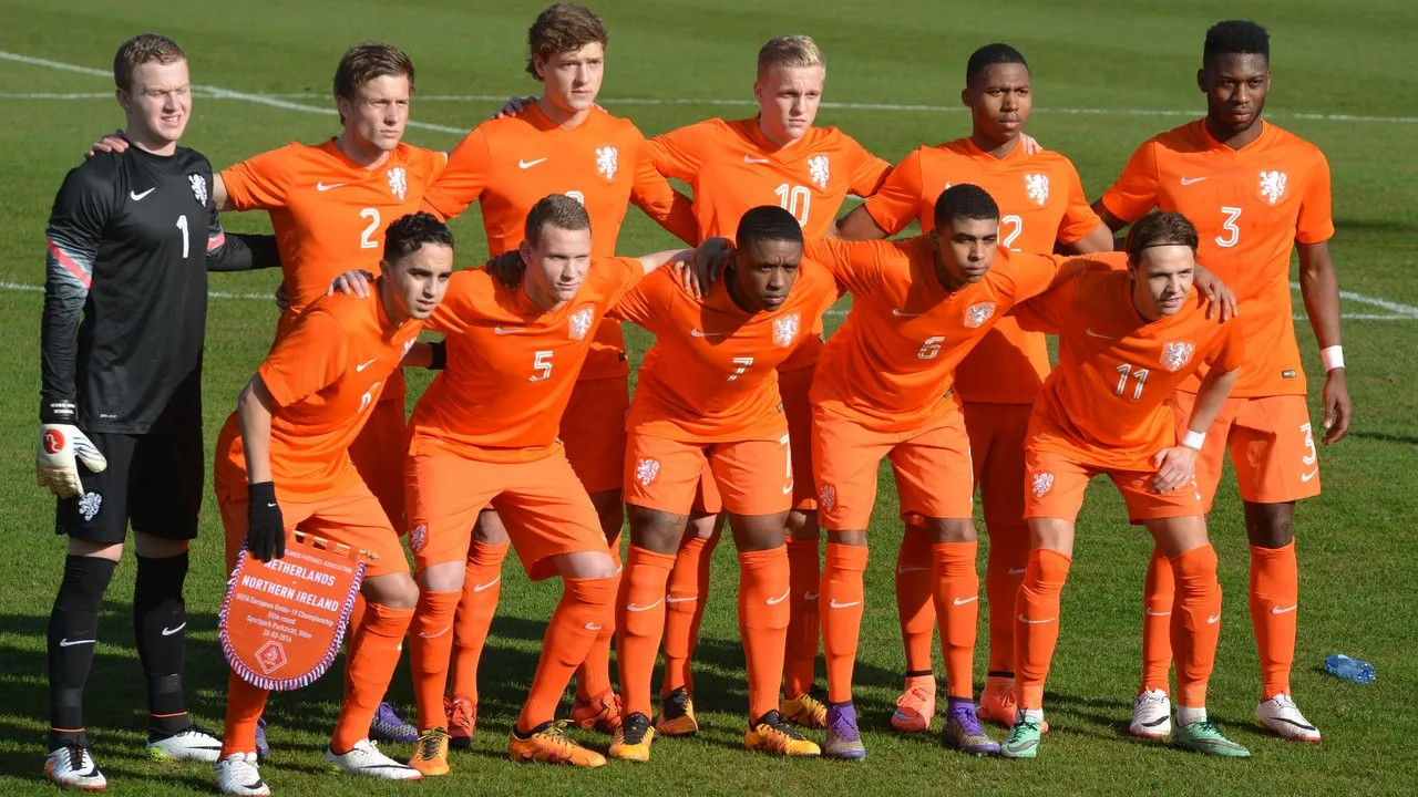 2016 08 18 oranje onder 19 noord ierland team donny nouri dekker