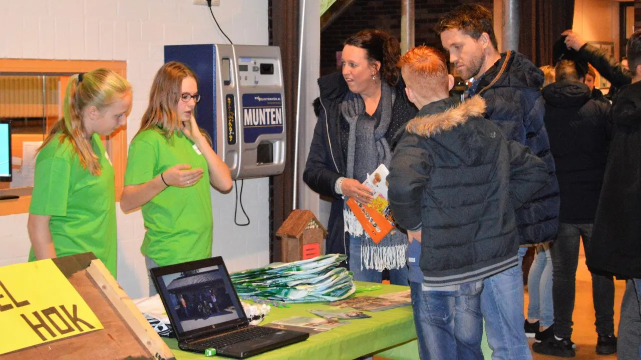 2017 01 22 eco team in actie op de open avond