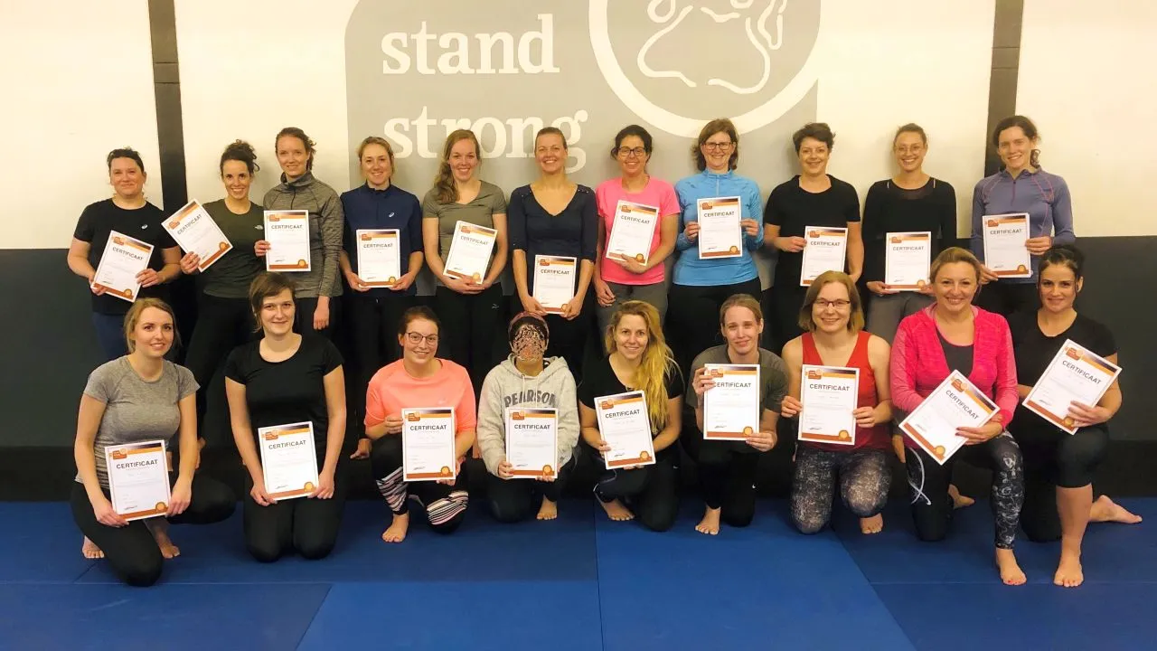 2020 02 13 groepsfoto cursus zelfverdediging feb 2020