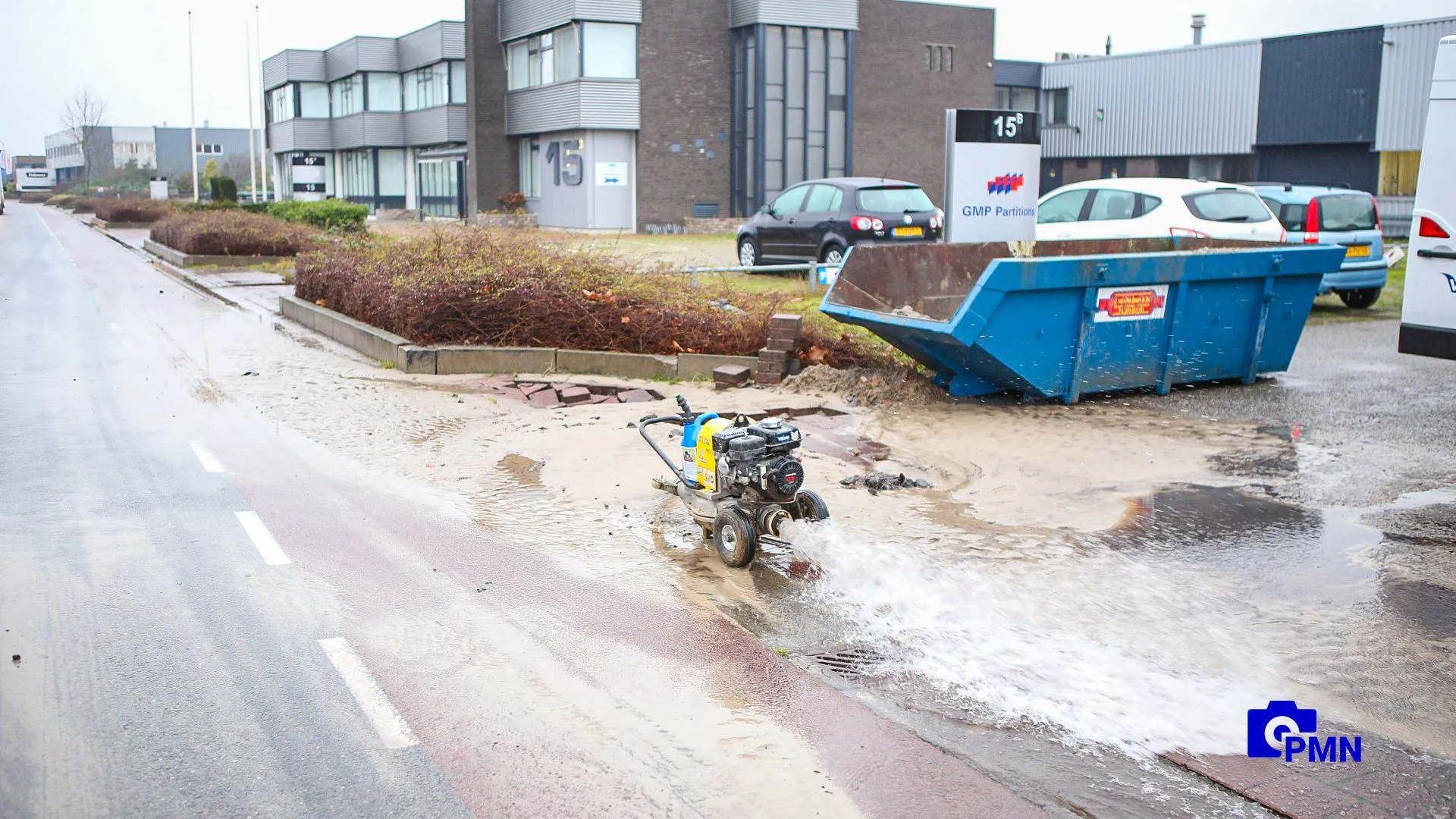 2022 01 19 waterleiding gesprongen