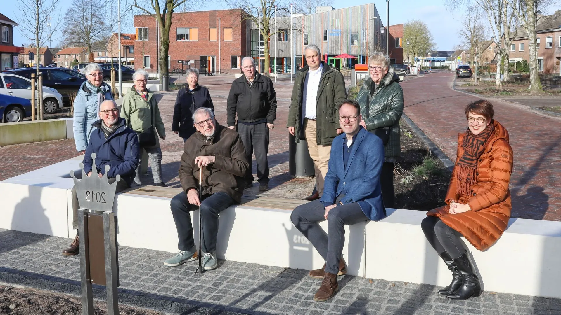 2022 02 225 bij bank in centrum nijkerkerveen