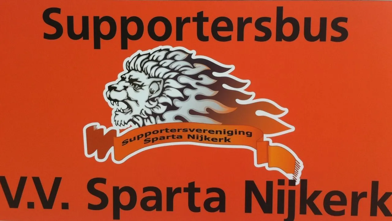 standaard nijkerk sport sparta supportersbus