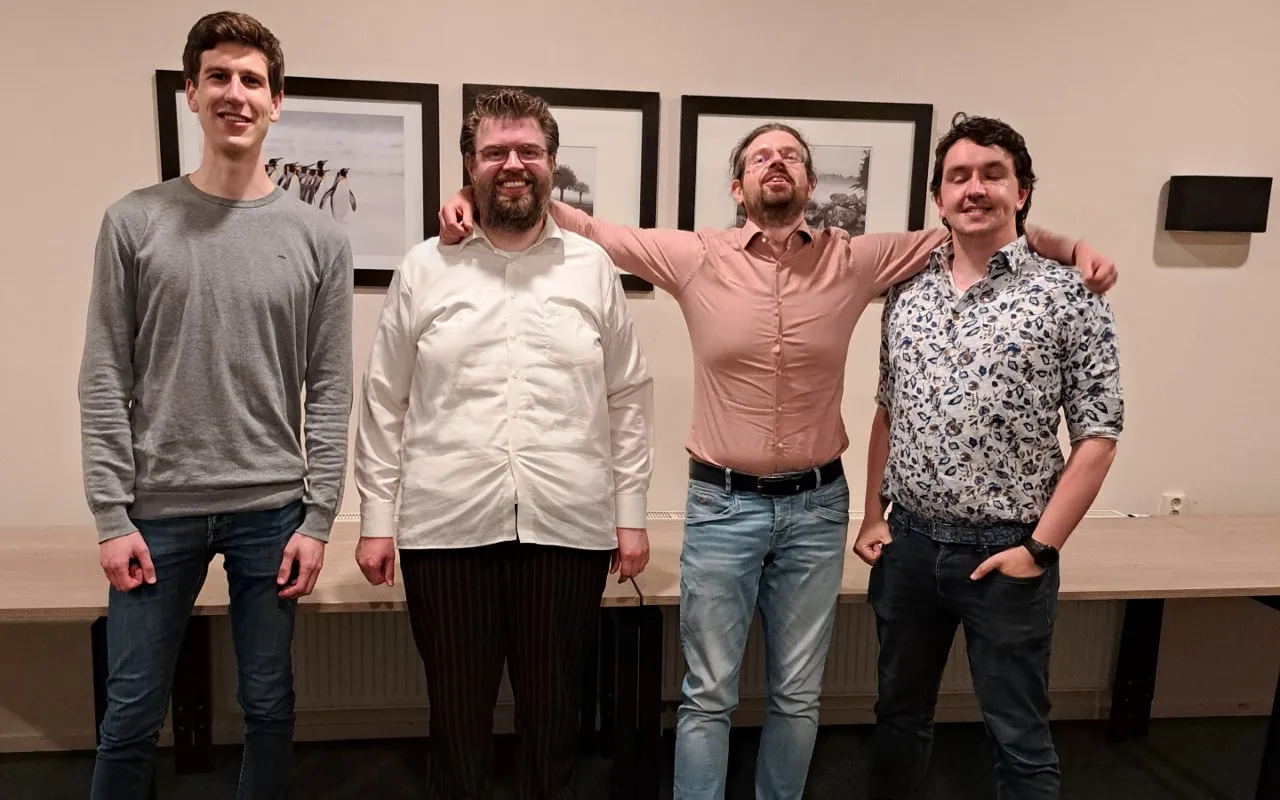 2024 05 18 vlnr niels heijnekamp dirk veldhuizen martin veldhuizen daan van pel