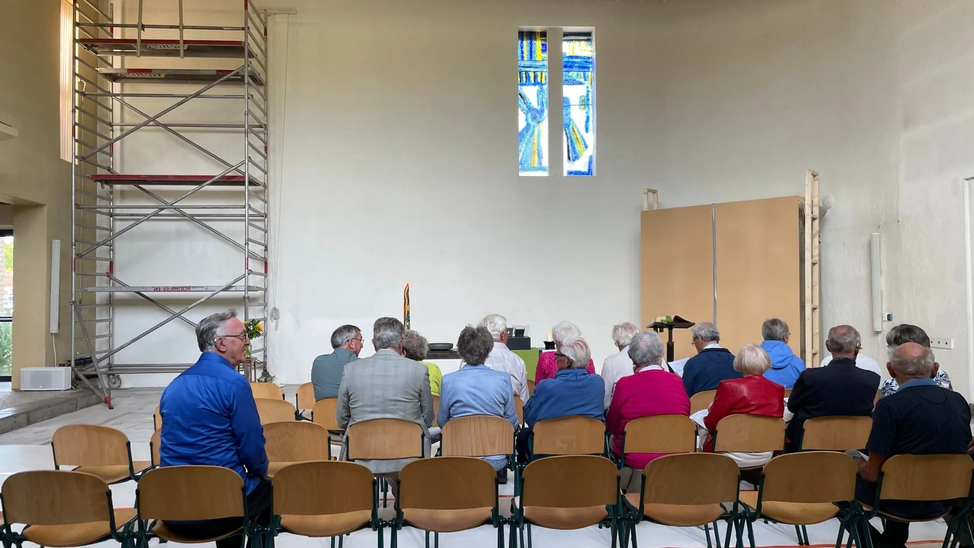 2024 08 22 eshof kerkdienst tijdens verbouwing