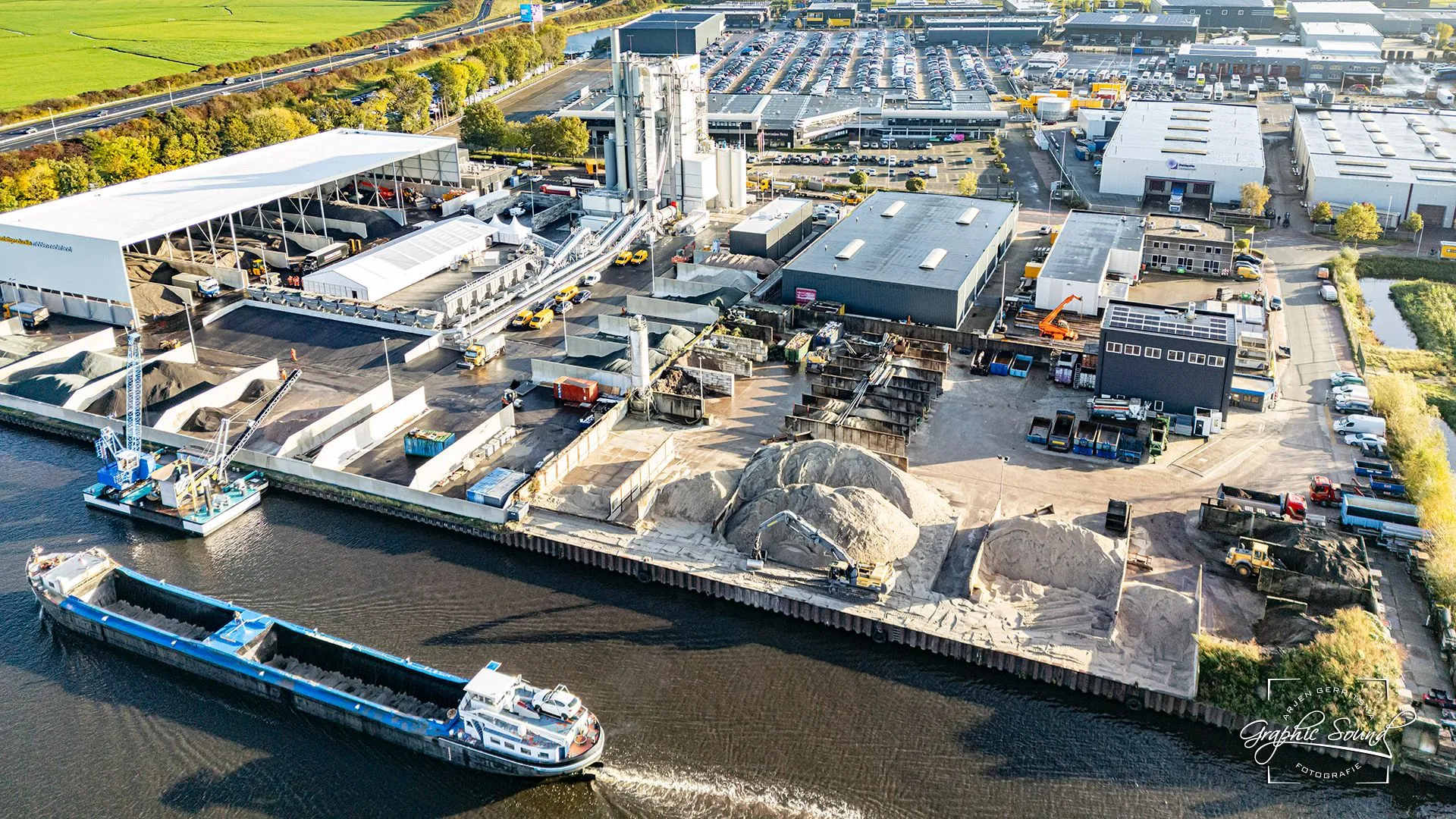 Open dag bij asfaltinstallatie